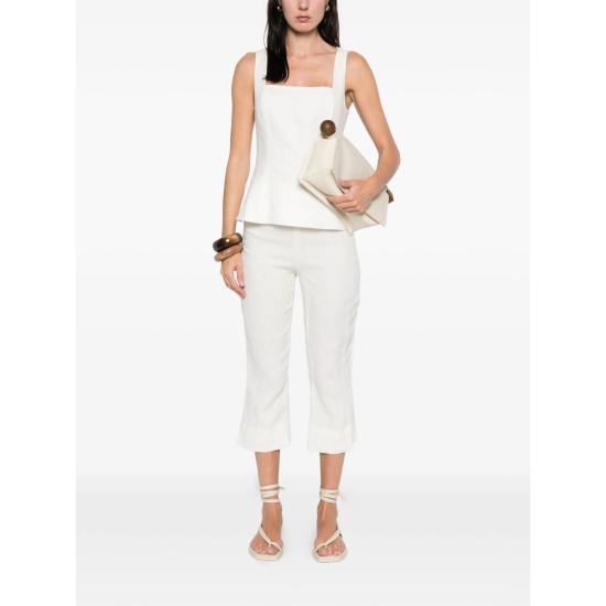 26SS 페이스풀더브랜드 크롭 팬츠 FF4061 WHT VALERIA WHITE BLACK - FAITHFULL THE BRAND