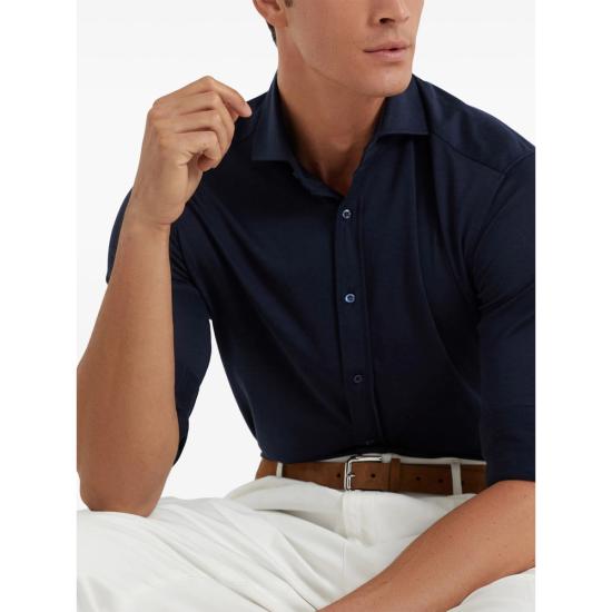 25FW 브루넬로 쿠치넬리 셔츠 MH8366686 C6134 BLUE - BRUNELLO CUCINELLI