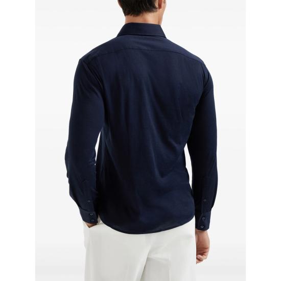 25FW 브루넬로 쿠치넬리 셔츠 MH8366686 C6134 BLUE - BRUNELLO CUCINELLI