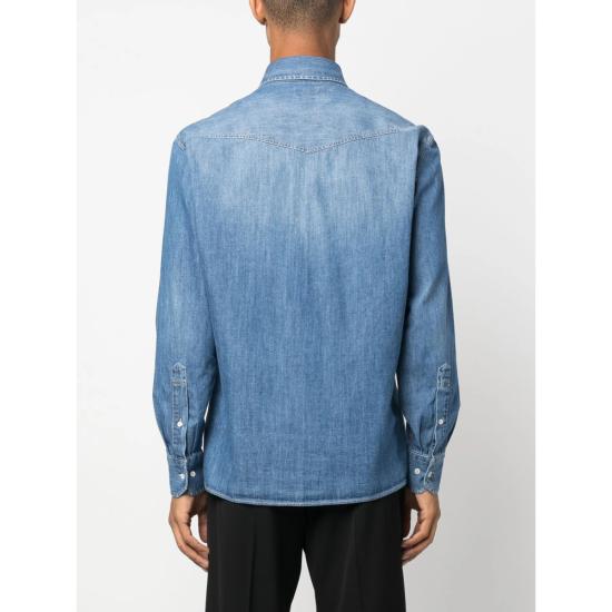 25FW 브루넬로 쿠치넬리 셔츠 MH1924008 CCF66 BLUE - BRUNELLO CUCINELLI