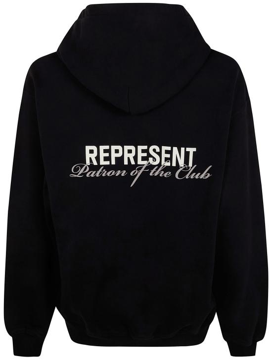 26SS 리프레젠트 후드 티셔츠 MLM4270 098 BLACK - REPRESENT