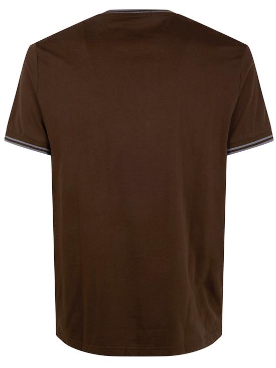 25FW 프레드페리 반팔 티셔츠 FP M1588V 56 49A BRNTTBCC STKPRTB - FRED PERRY