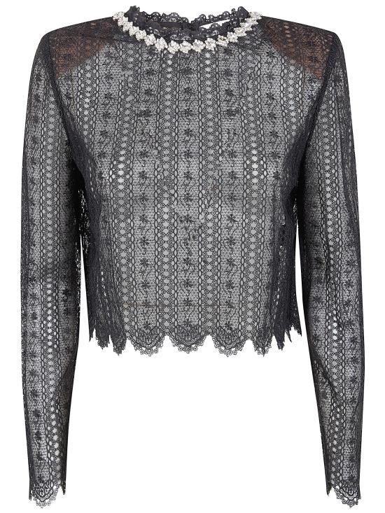 26SS 셀프 포트레이트 블라우스 RS26 172T BLACK