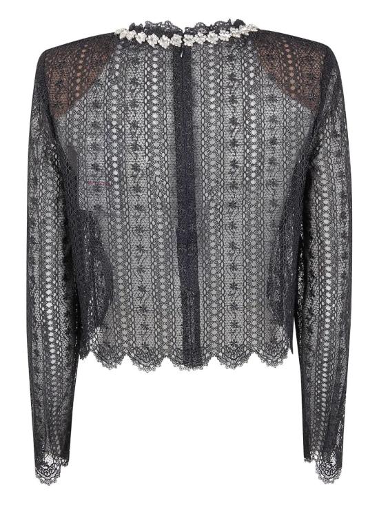 26SS 셀프 포트레이트 긴팔 티셔츠 RS26 172T BLACK - SELF PORTRAIT