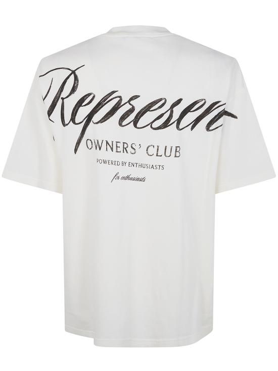 26SS 리프레젠트 반팔 티셔츠 OCM41201 098 FLAT WHITE - REPRESENT