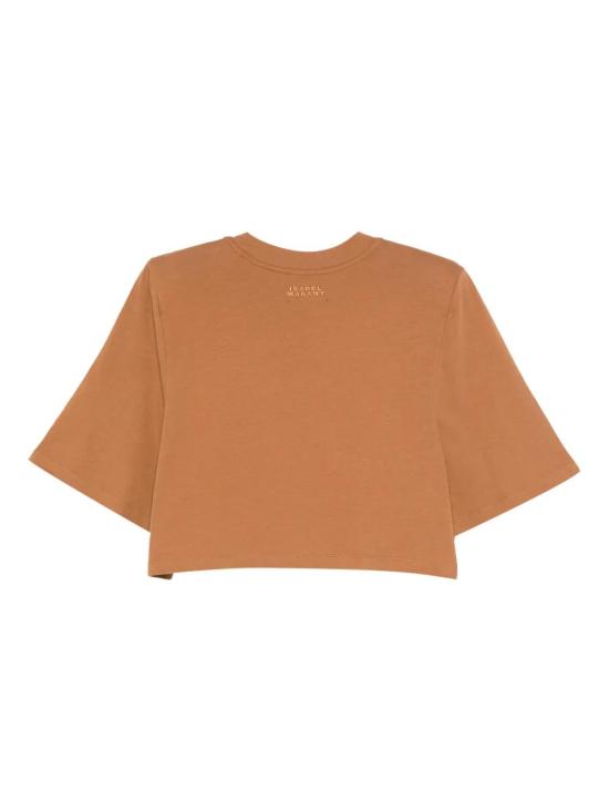 25FW 이자벨마랑 반팔 티셔츠 TS0204FAA1N41I 50CA CARAMEL - ISABEL MARANT