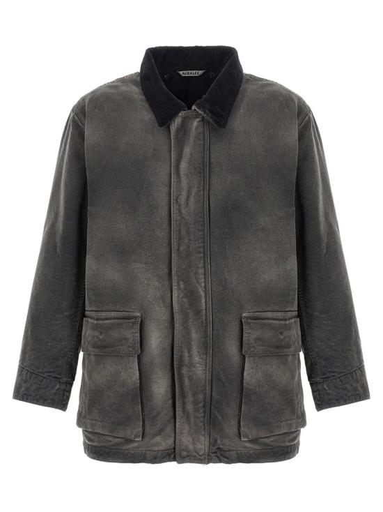 25FW 오라리 자켓 A25AB01CDFADEDBLACK Black - AURALEE