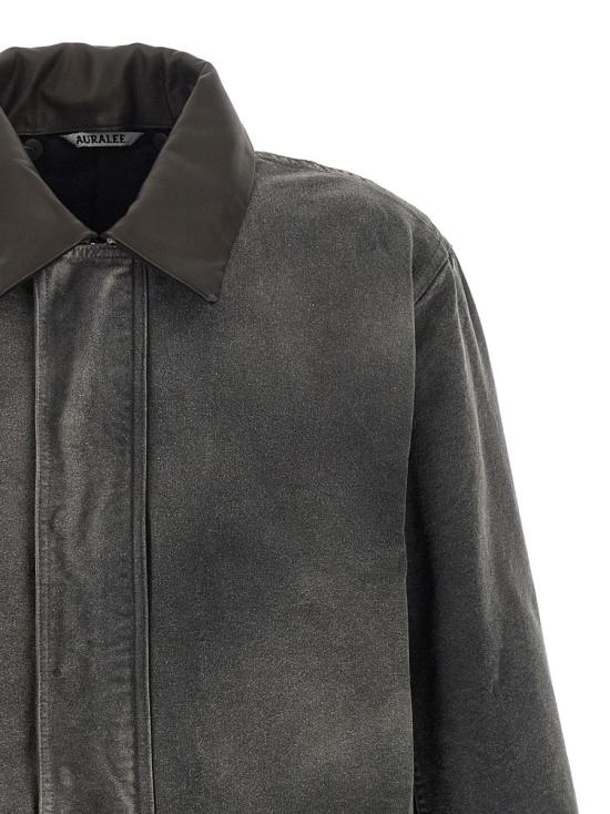 25FW 오라리 자켓 A25AB01CDFADEDBLACK Black - AURALEE