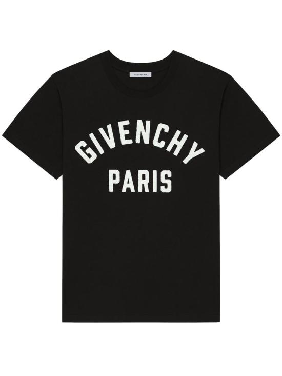 26SS 지방시 반팔 티셔츠 BM71NK3YRS 004 BLACK WHITE Black