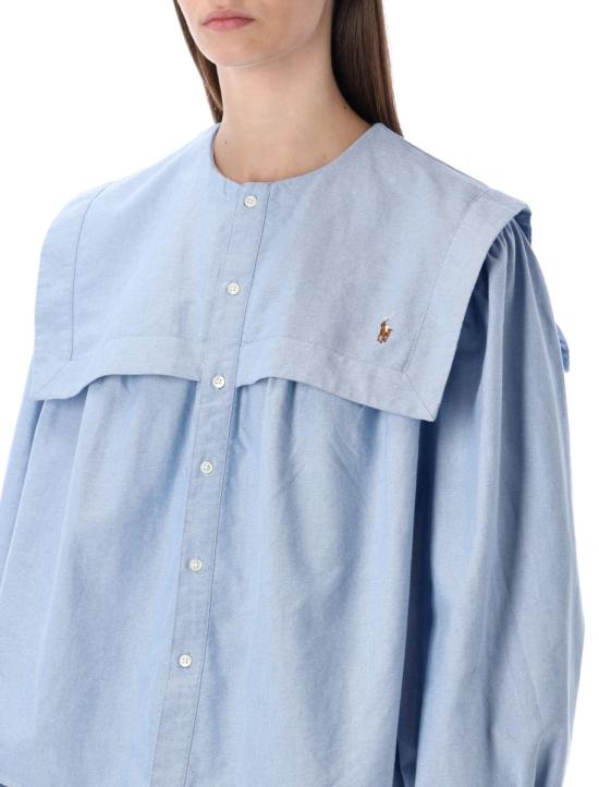26SS 폴로 랄프로렌 블라우스 26P211A96165 001 LIGHT BLUE STRIPES - POLO RALPH LAUREN