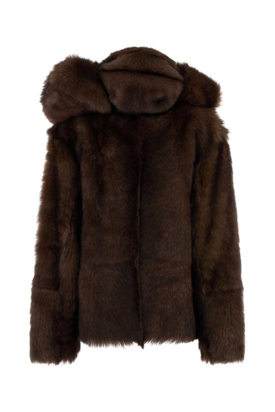 25FW 프라다 가죽 자켓 58A253SOOO15PF F0343 Brown - PRADA