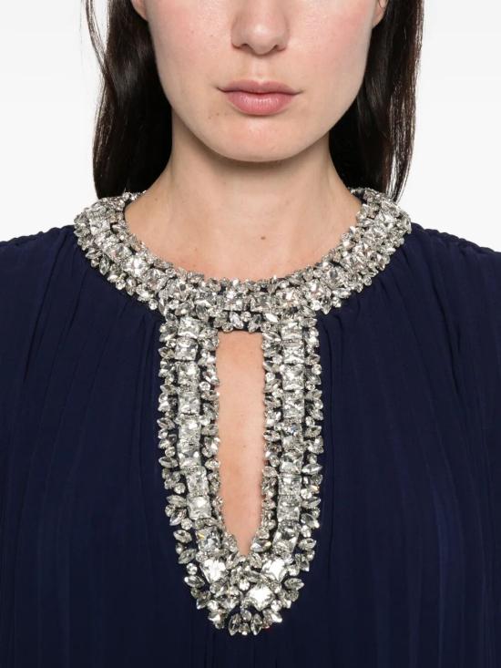 26SS 셀프 포트레이트 미디 원피스 RS26 510M NAVY - SELF PORTRAIT