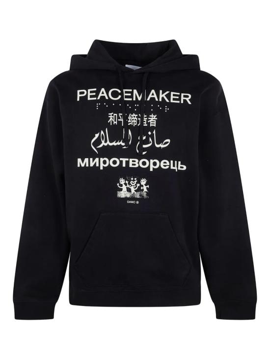 25FW OAMC PEACEMAKER 후드 티셔츠 PCM2OH01EFT002 99 BLACK - OTHER BRANDS