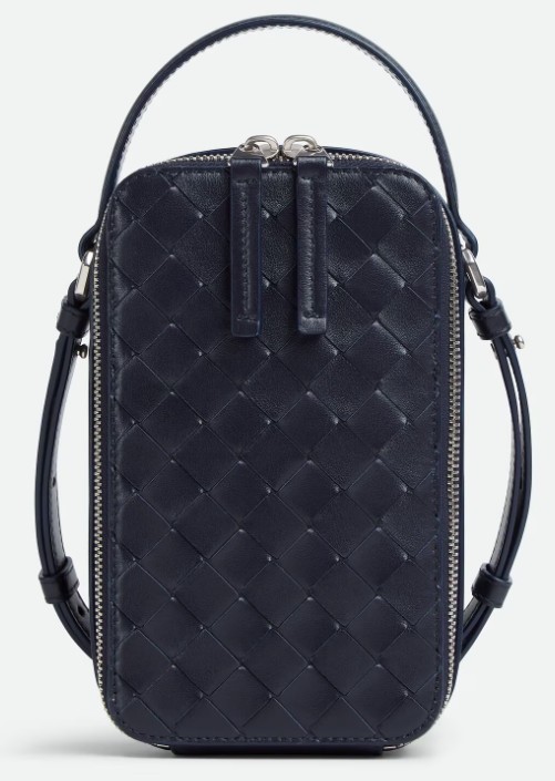 25FW 보테가베네타 겟어웨이 폰 파우치 826829V2HL0 4182 NOCTURNALSILVER