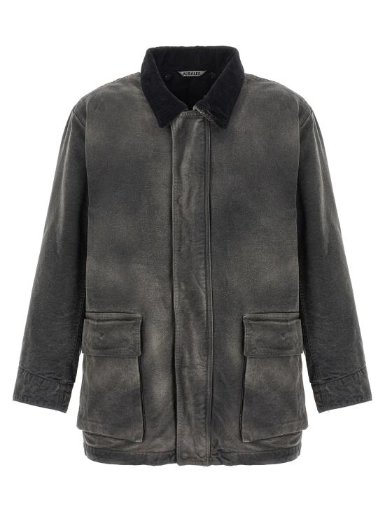 25FW 오라리 자켓 A25AB01CDFADEDBLACK Black - AURALEE