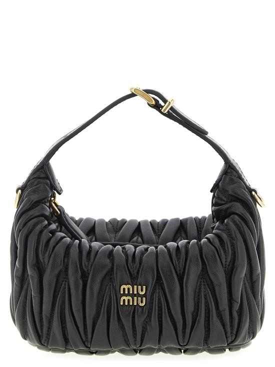 25FW 미우미우 클러치/파우치 5NE026AFPPF0002 Black