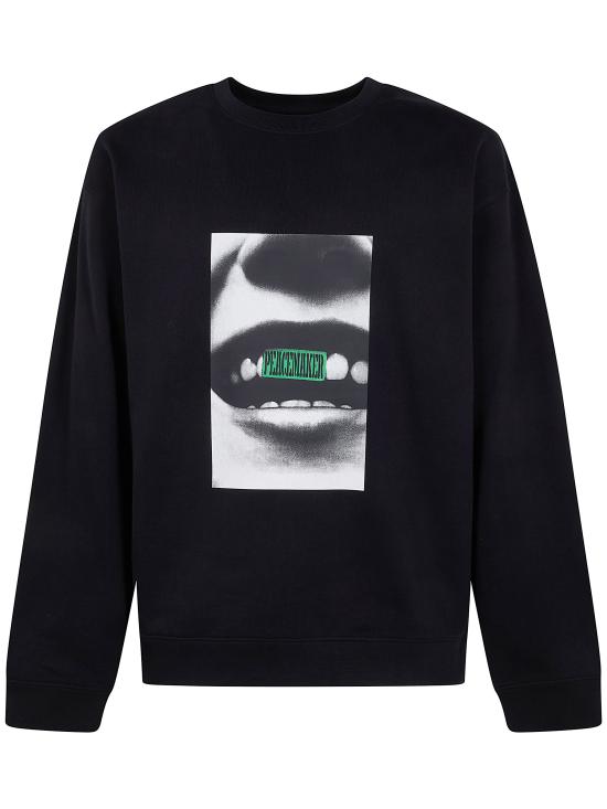 25FW 오에이엠씨 긴팔 티셔츠 PCM2ON01QFT002 99 BLACK