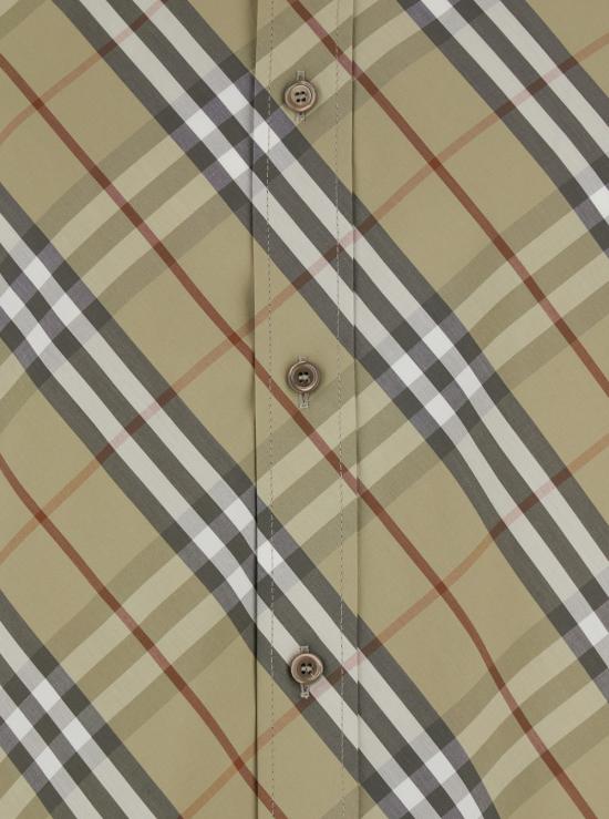 26SS 버버리 릴렉스드 핏 체크 코튼 셔츠 8120426C4053 Beige - BURBERRY