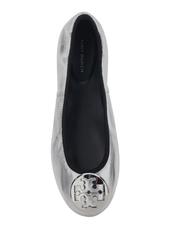 26SS 토리버치 레바 트래블 발레리나 플랫 178278040 Metallic - TORY BURCH