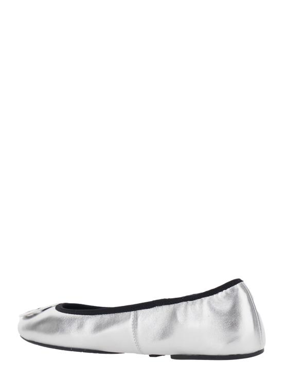 26SS 토리버치 레바 트래블 발레리나 플랫 178278040 Metallic - TORY BURCH