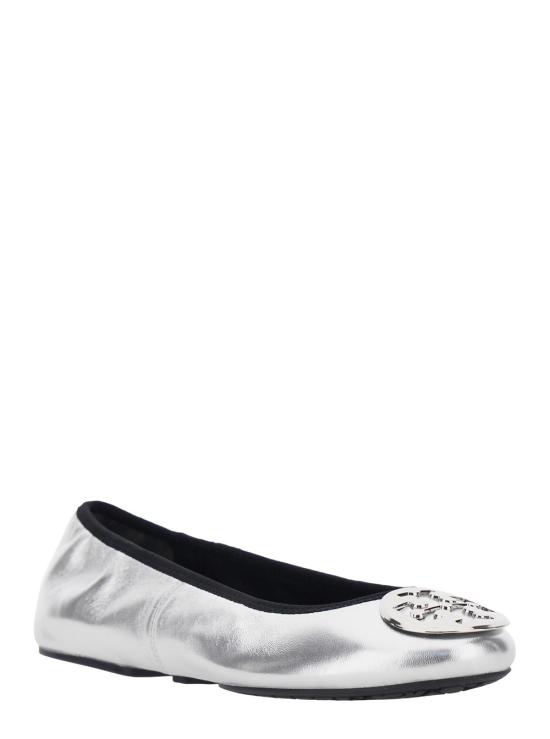 26SS 토리버치 레바 트래블 발레리나 플랫 178278040 Metallic - TORY BURCH