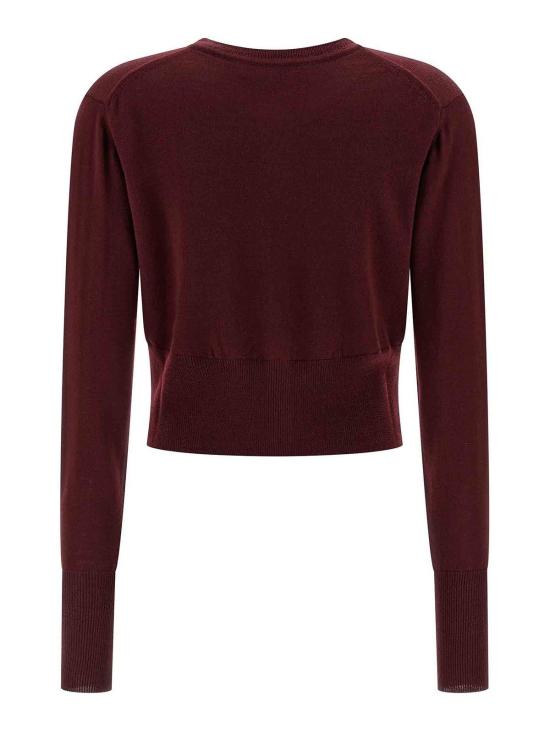  비비안웨스트우드 BEA 베아 크롭 가디건 1803002UY0006H410 Dark Red - VIVIENNE WESTWOOD