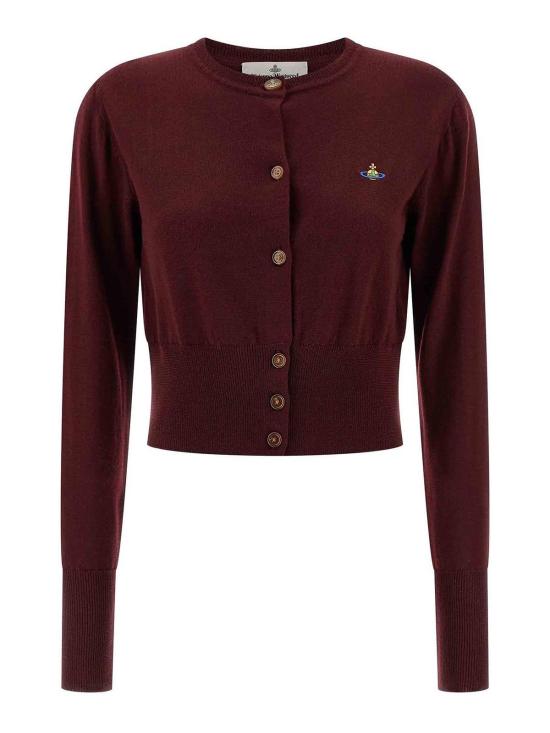  비비안웨스트우드 BEA 베아 크롭 가디건 1803002UY0006H410 Dark Red