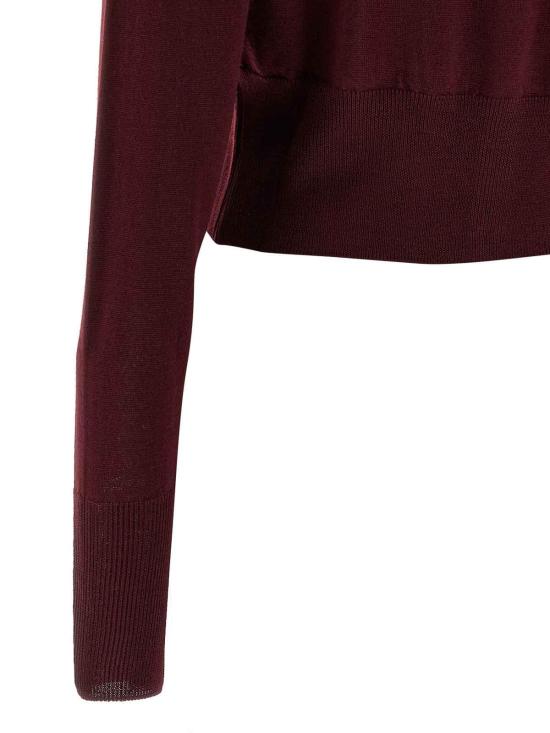  비비안웨스트우드 BEA 베아 크롭 가디건 1803002UY0006H410 Dark Red - VIVIENNE WESTWOOD