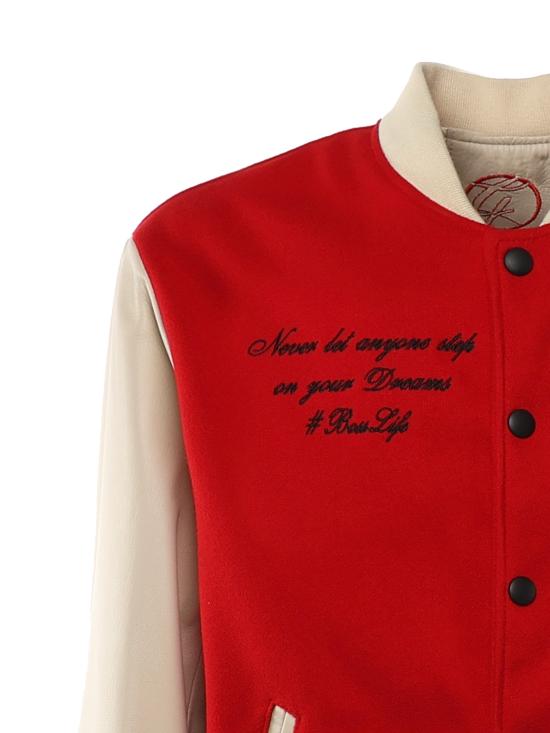 26SS 줄리아노 갈리아노 봄버 자켓 VARSITY NAPPAROSSO Red - GIULIANO GALIANO