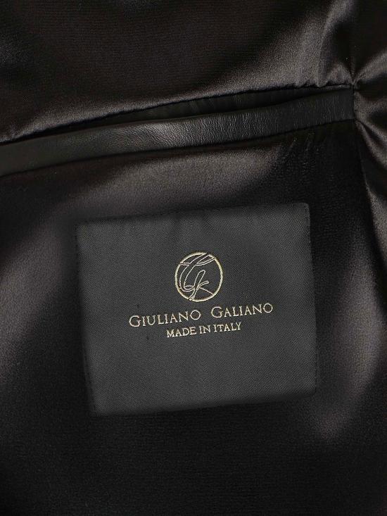 26SS 줄리아노 갈리아노 가죽 자켓 VARSITY NAPPANERO Black - GIULIANO GALIANO