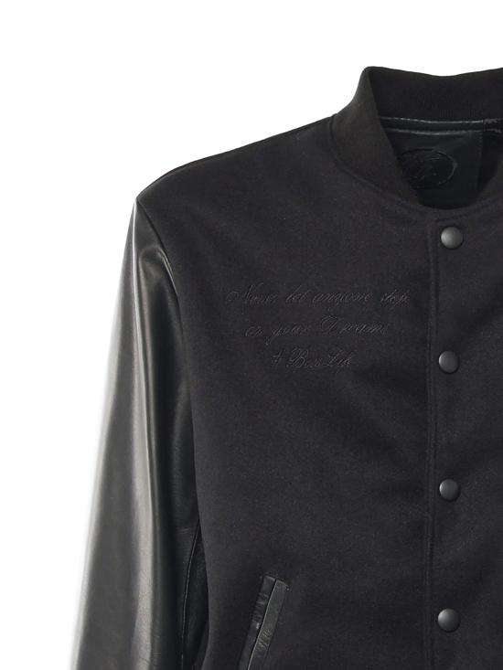 26SS 줄리아노 갈리아노 가죽 자켓 VARSITY NAPPANERO Black - GIULIANO GALIANO