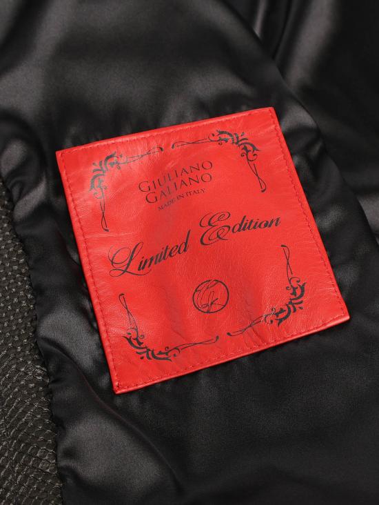 26SS 줄리아노 갈리아노 가죽 자켓 JULIUS CAESAR PITONENERO Black - GIULIANO GALIANO