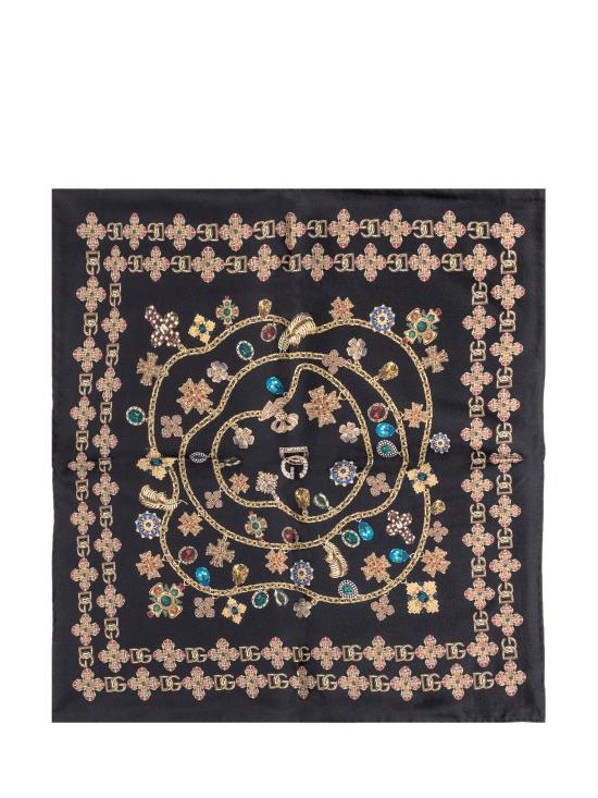 25FW 돌체앤가바나 머플러/스카프 FN093RGDDAW HN5SB GIOIELLO FDO NERO