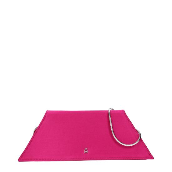 25SS 아미나 무아디 클러치/파우치 SUPERMINISATINRASPBERRY - AMINA MUADDI