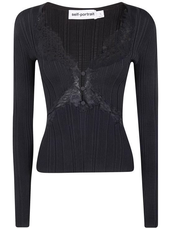 26SS 셀프 포트레이트 긴팔 티셔츠 RS26 176TB BLACK