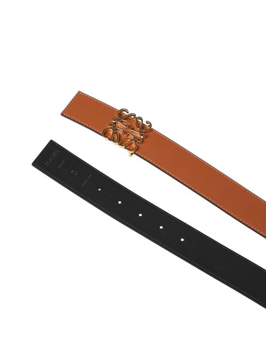 26SS 로에베 가죽 벨트 E821Z20X02 2544 TAN BLACK GOLD - LOEWE