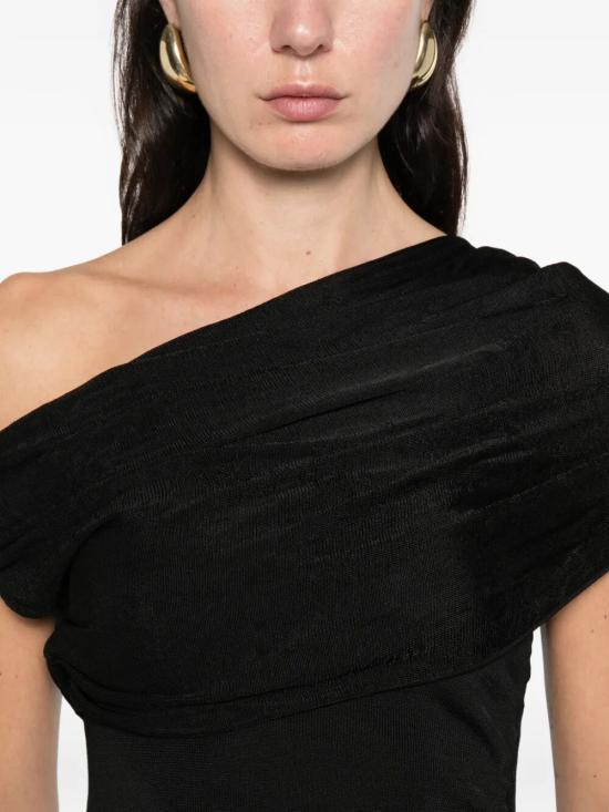 26SS 셀프 포트레이트 미디 원피스 RS26 108M B BLACK - SELF PORTRAIT