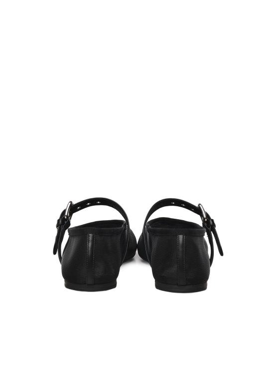 25FW 미우미우 플랫 슈즈 5F373E 099F0002 Black - MIU MIU