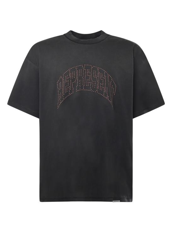 26SS 리프레젠트 반팔 티셔츠 MLM100180 04 STAINED BLACK