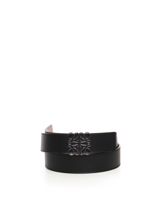 25FW 로에베 가죽 벨트 E821Z20X02 1555 BLACK TAN PALLADIUM