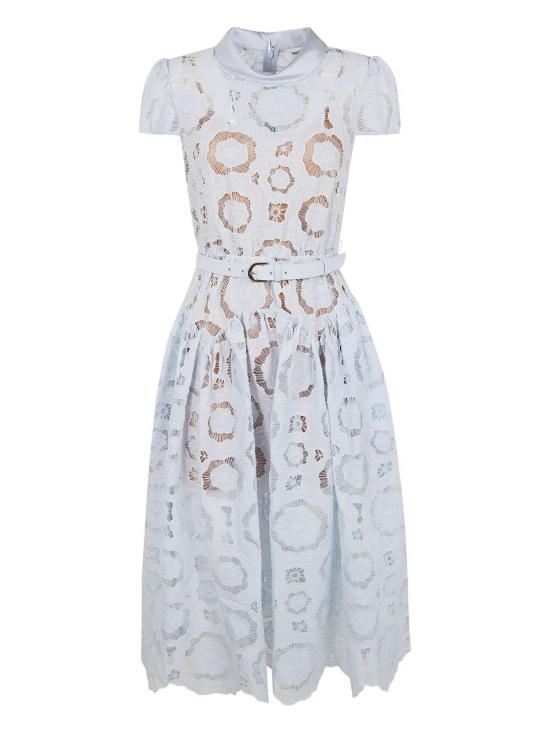 26SS 셀프 포트레이트 미디 원피스 RS26 167MB BLUE - SELF PORTRAIT