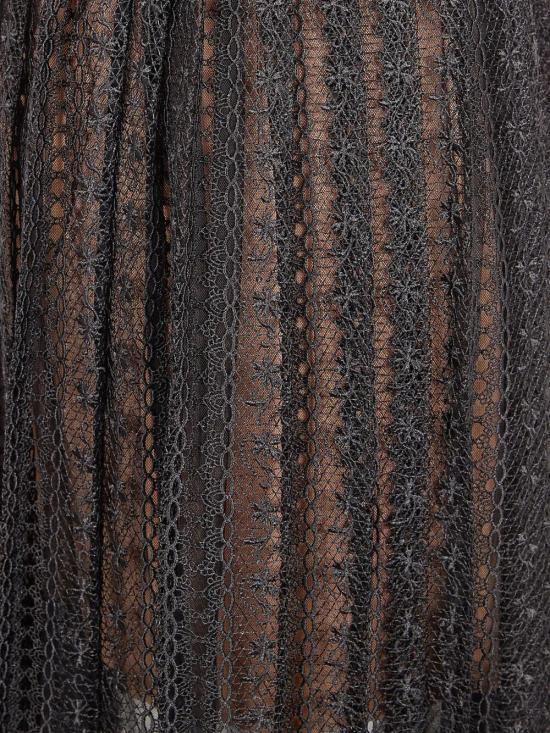 26SS 셀프 포트레이트 미디 스커트 RS26 172MSK BLACK - SELF PORTRAIT