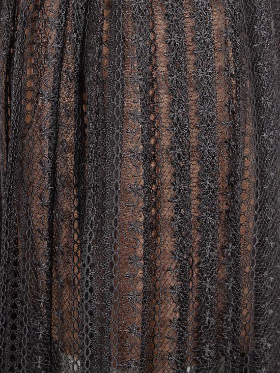 26SS 셀프 포트레이트 미디 스커트 RS26 172MSK BLACK - SELF PORTRAIT