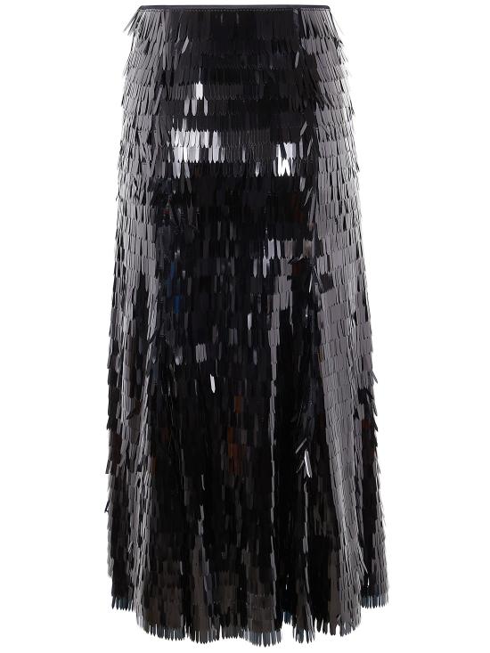 26SS 셀프 포트레이트 미디 스커트 RS26 165MSK BLACK - SELF PORTRAIT