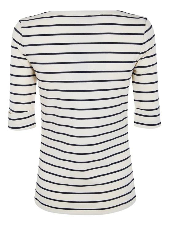 26SS 랄프 로렌 스웨터 200P03723002 MASCARPONE CREAM LAUREN NAVY - RALPH LAUREN