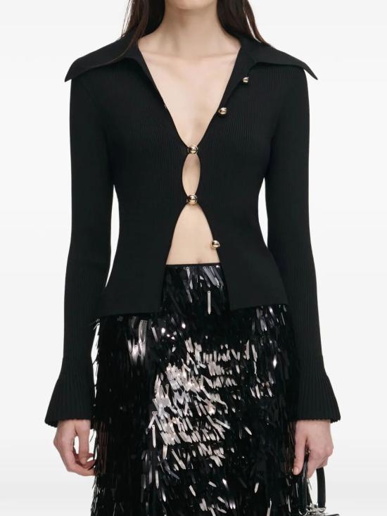 26SS 셀프 포트레이트 가디건 RS26 138TA BLACK - SELF PORTRAIT