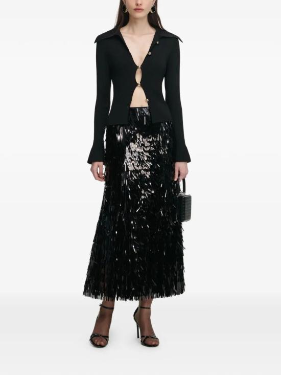 26SS 셀프 포트레이트 가디건 RS26 138TA BLACK - SELF PORTRAIT