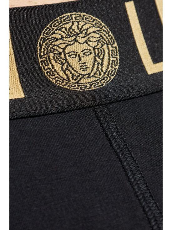 26SS 베르사체 팬티 AU10181 1A10011A91M Black grey - VERSACE