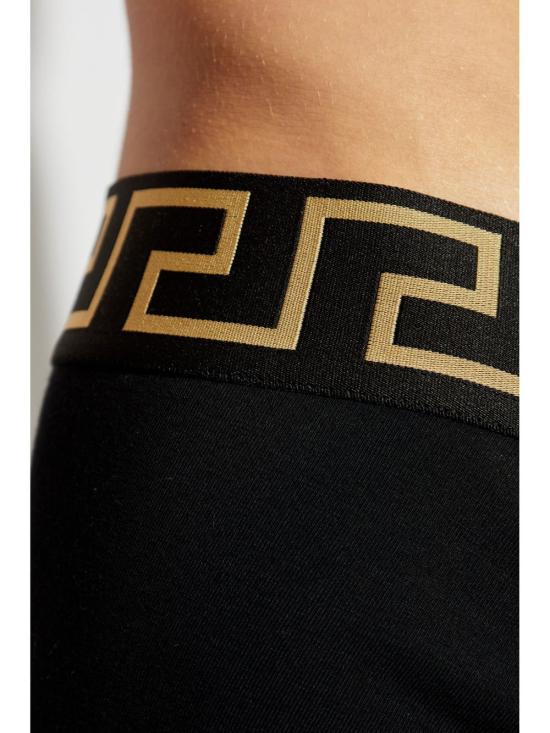 26SS 베르사체 팬티 AU10326 1A10011A3278 Black grey gold - VERSACE