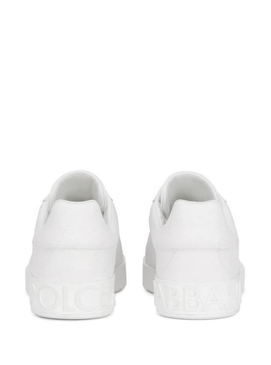 26SS 돌체앤가바나 카프스킨 포르토피노 스니커즈 CS1772A106580001 White - DOLCE & GABBANA